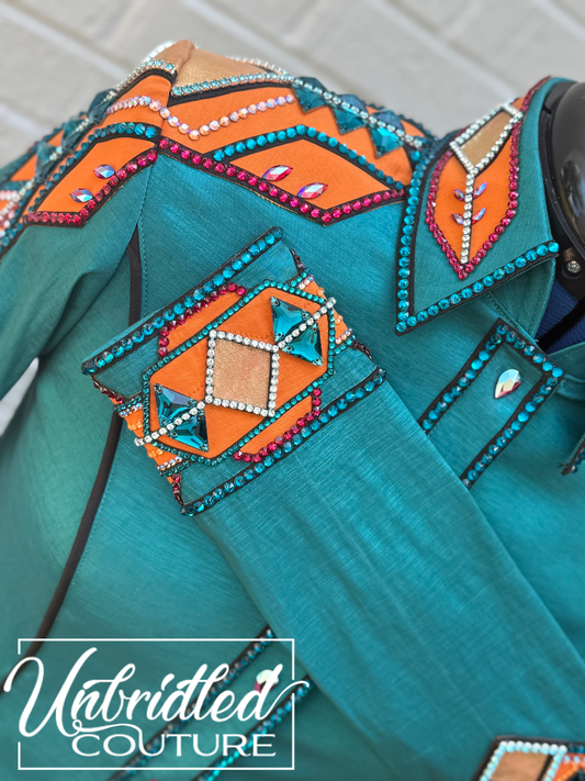 Unbridled Couture Sunset Lagoon Day Shirt - Medium