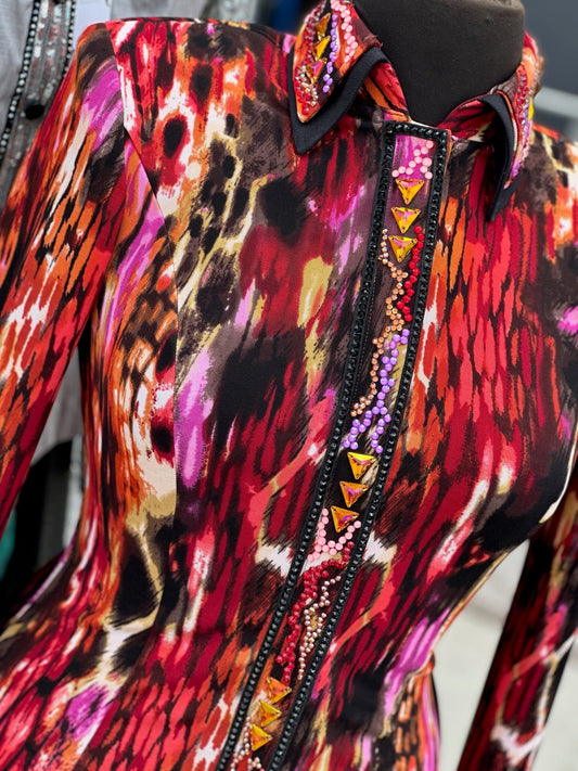 Unbridled Couture Vivid Safari Day Shirt - Large/X-Large