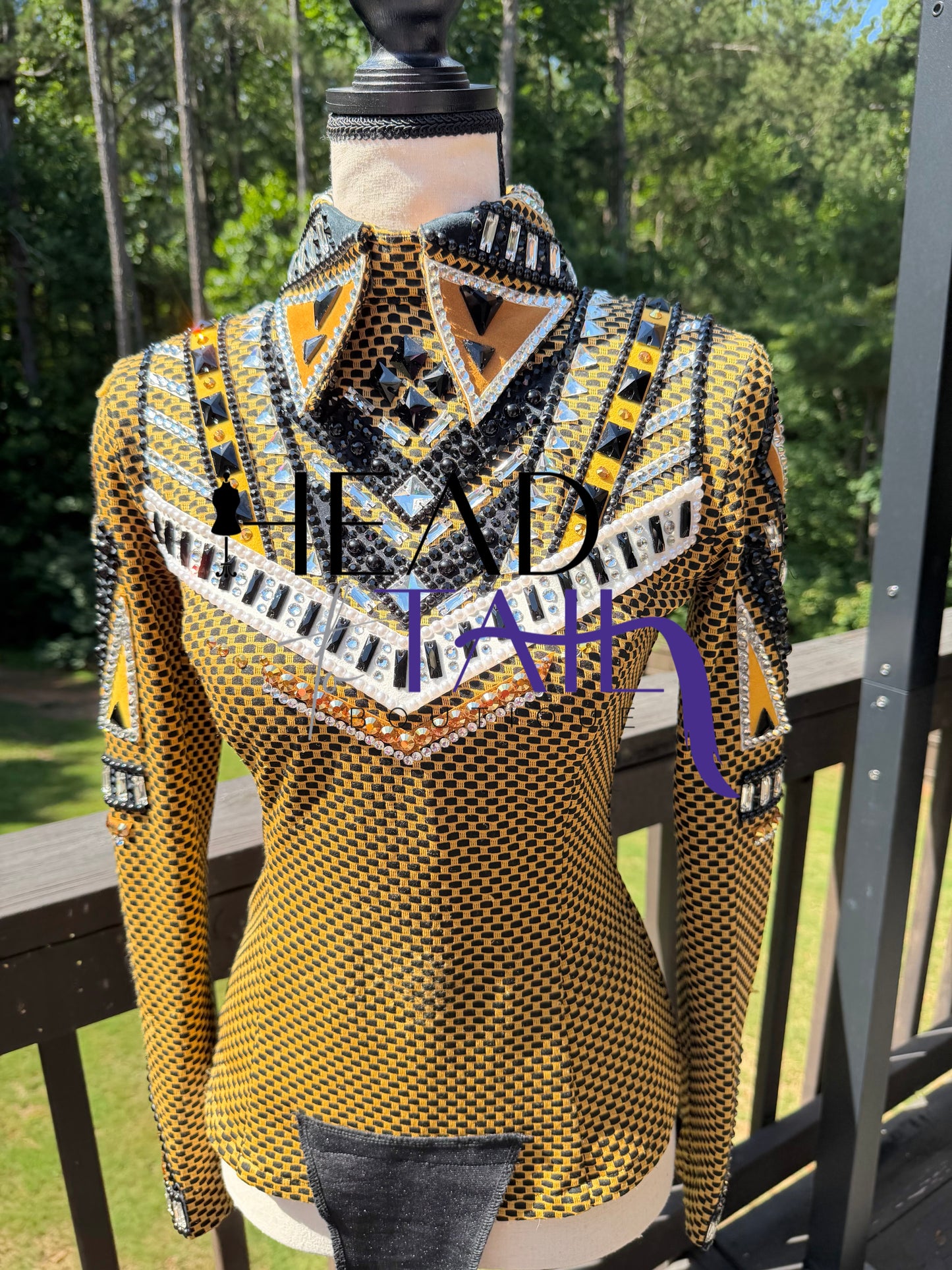 Kevin Garcia Originals Mustard Gold, Black, White, Silver Set - Youth Large/Adult XS