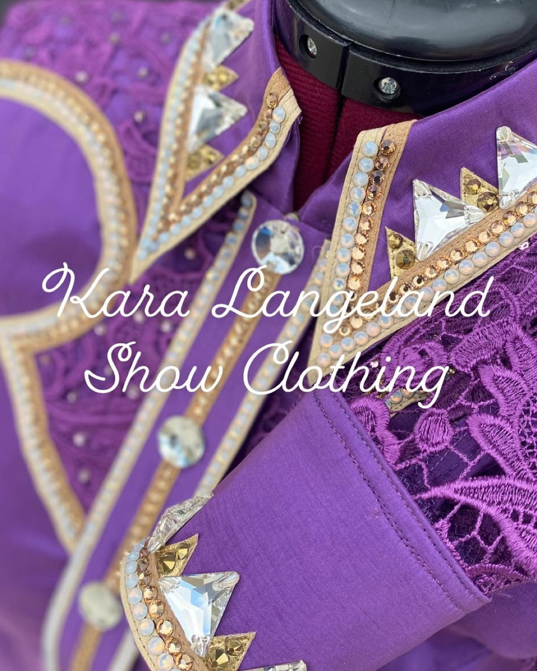Kara Langeland Show Clothing Purple Western Retro Day Shirt - Small/Medium