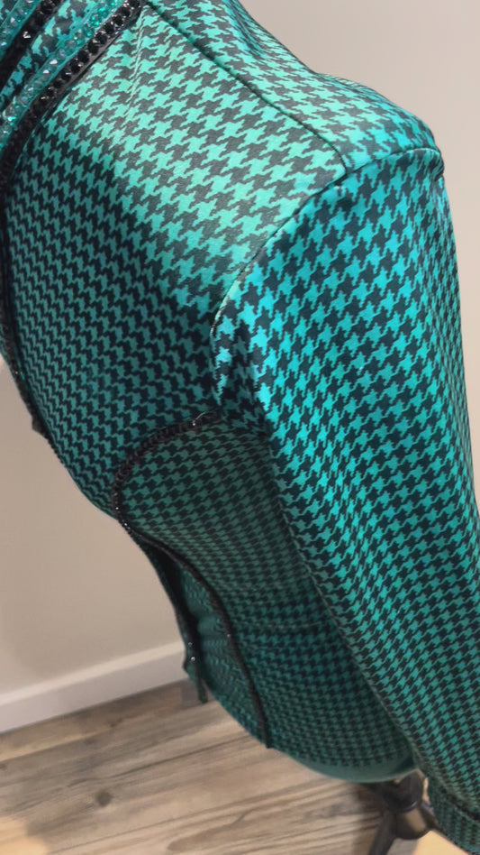 Jolene's Designs Teal Houndstooth - Size Small/Medium