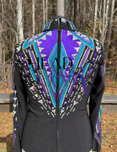 Load image into Gallery viewer, Showtime Show Clothing Purple, Teal &amp; Silver Hsmp Shirt - X-Large
