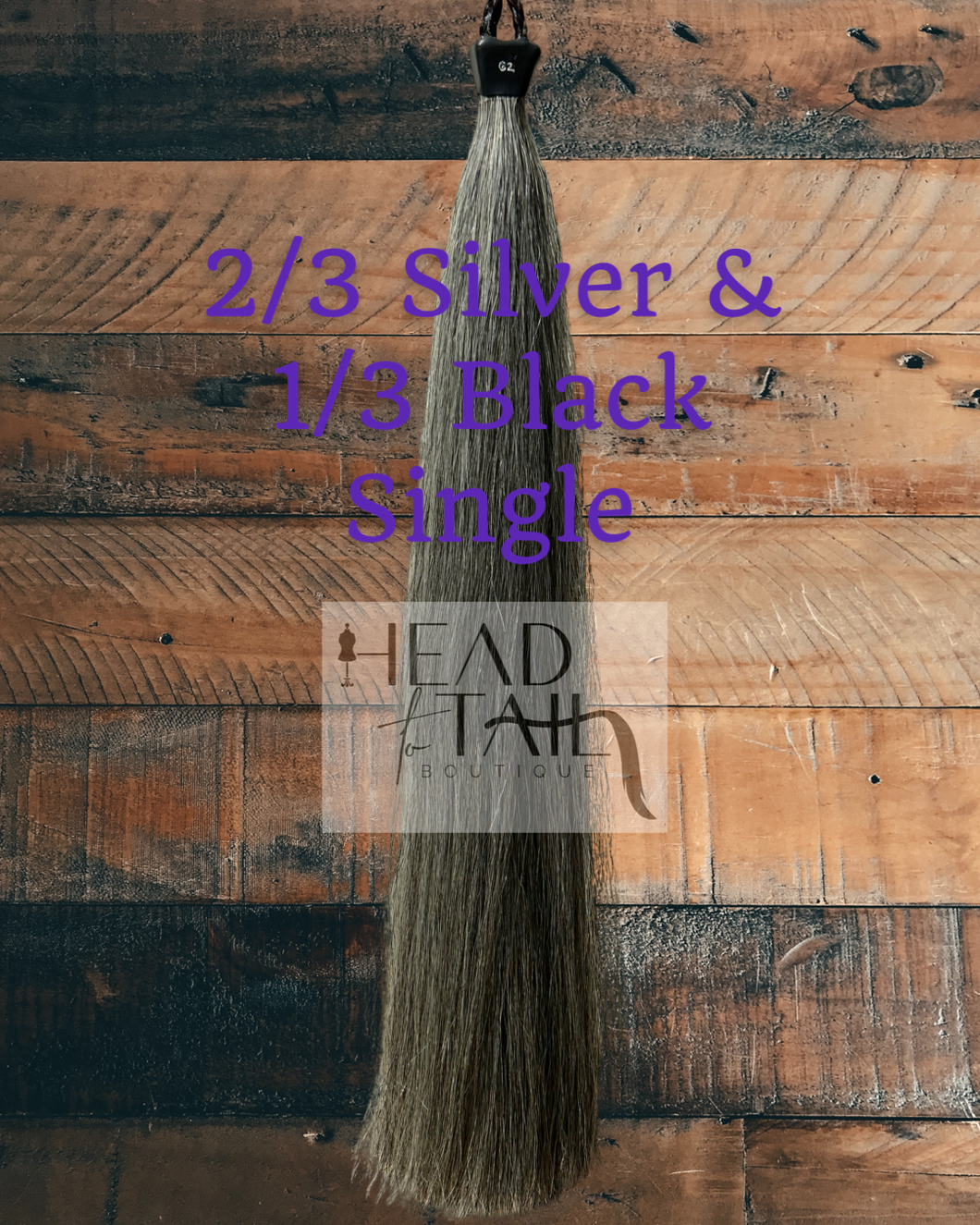 2/3 Silver & 1/3 Black - Light Grey