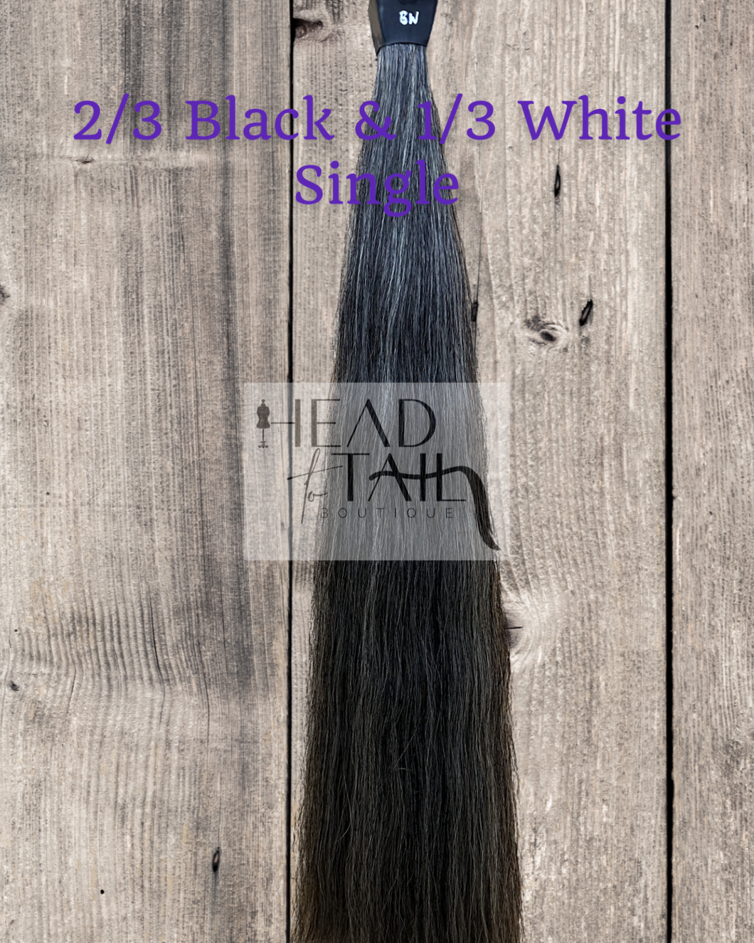 2/3 Black & 1/3 White - Very Dark Grey