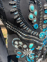 Load image into Gallery viewer, DDesigns Teal and Turquoise &amp; Silver Size 10 Vest Set - FINAL SALE
