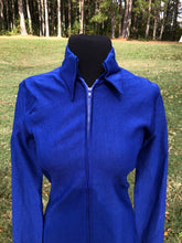 Load image into Gallery viewer, Royal Blue Stretch Zip Up
