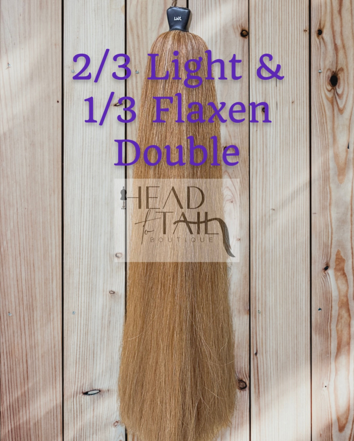 2/3 Light Sorrel and 1/3 Flaxen