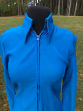 Load image into Gallery viewer, Teal Stretch Zip Up
