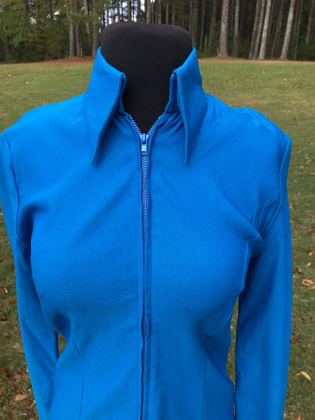 Teal Stretch Zip Up