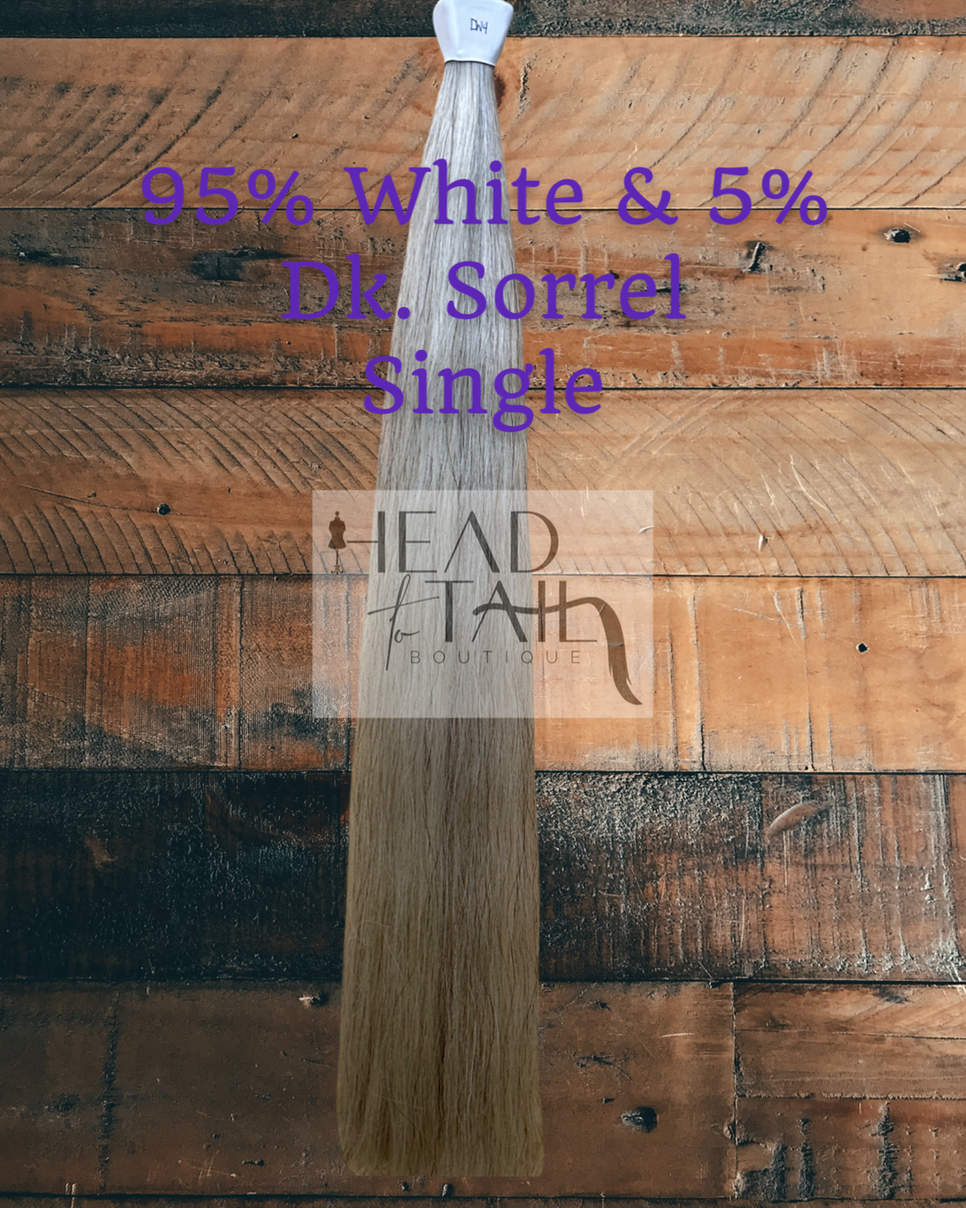 95% White and 5% Dark Sorrel