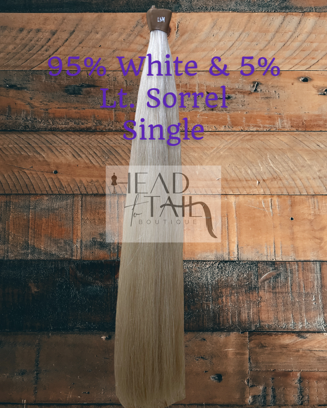 95% White and 5% Light Sorrel